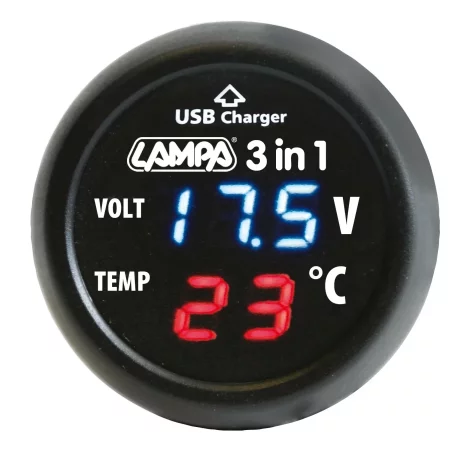 Priza bricheta 3 in 1 Smart-Plug 12/24V