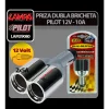 Priza dubla bricheta Pilot 12V