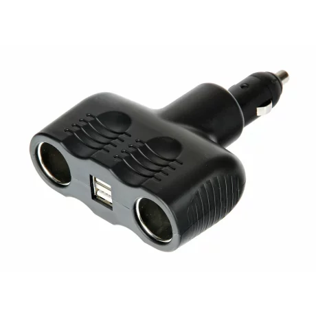Priza dubla rabatabila Duo-4 la bricheta 12/24V + USB