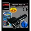 Priza dubla USB la bricheta 12/24V - 1000mA