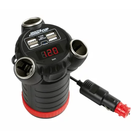 Priza tripla bricheta Multi Power Cup 3 in 1 12/24/36V