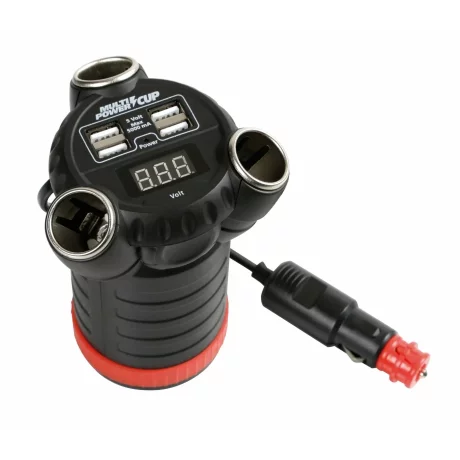 Priza tripla bricheta Multi Power Cup 3 in 1 12/24/36V