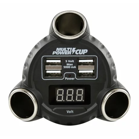 Priza tripla bricheta Multi Power Cup 3 in 1 12/24/36V
