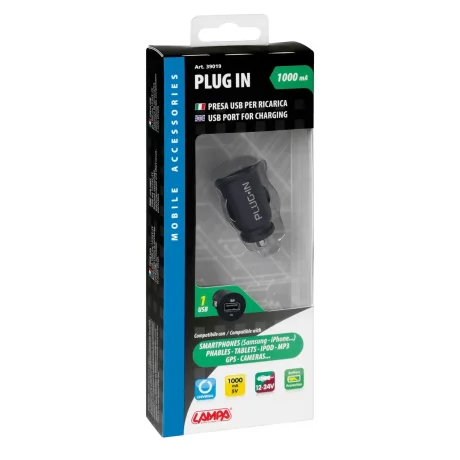 Priza USB la bricheta 12/24V - 1000 mA