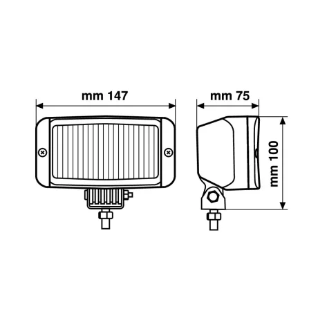 Proiector auto Prox alb 12V 1buc - Ceata