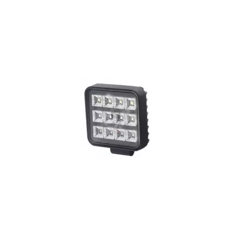 Proiector din metal patrat 12LED 12/24V, cu intrerupator pe verso, Kamar