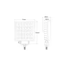 Proiector din metal patrat 30LED 12/24V Kamar