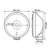 Proiector inox X-Due 1buc - Alb