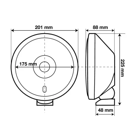 Proiector inox X-Due 1buc - Alb