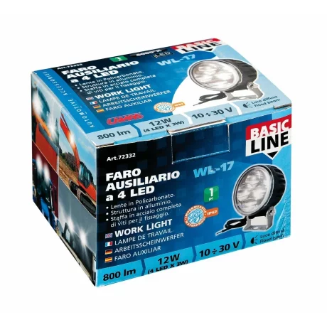 Proiector WL-17 din metal 4LED - 10/30V - Alb