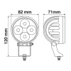 Proiector WL-17 din metal 4LED - 10/30V - Alb