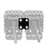 Proiector WL-19 din metal 1LED - 9/32V - Profunzime - Alb