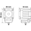 Proiector WL-19 din metal 1LED - 9/32V - Profunzime - Alb