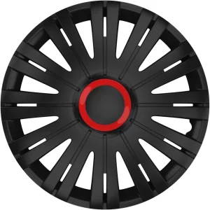 Set capace roti auto Cridem Active RR 4buc - Negru/Rosu - 16&#039;&#039;