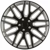 Set capace roti auto Cridem Dakar NC 4buc - Negru/Argintiu - 17&quot;