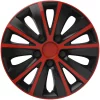 Set capace roti auto Cridem Rapide 4buc - Rosu/Negru - 14&#039;&#039;