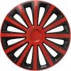 Set capace roti auto Cridem Trend 4buc - Rosu/Negru - 16&#039;&#039;