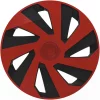 Set capace roti auto Cridem Vector 4buc - Rosu/Negru - 15&#039;&#039;