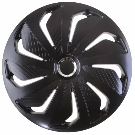 Set capace roti auto Cridem Wind RC 4buc - Negru/Crom - 16&#039;&#039;