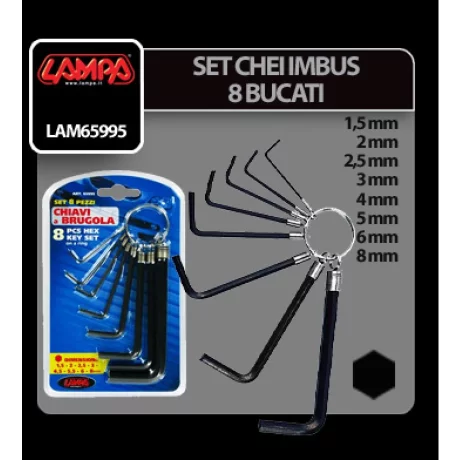 Set chei imbus 8buc Lampa