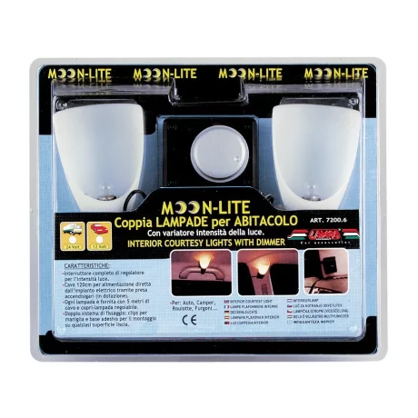Set lampi iluminat interior Moon-Lite 2buc 12V