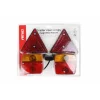 Set lampi stop cu magnet si cablu 7,5m 12V cu catadioptri triunghiulari, 2buc Amio