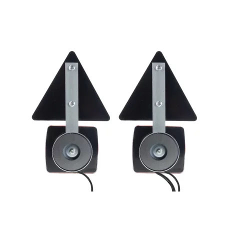Set lampi stop LED cu magnet si cablu 7,5m 12V cu catadioptri triunghiulari, 2buc Amio