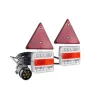 Set lampi stop LED cu magnet si cablu 7,5m 12V cu catadioptri triunghiulari, 2buc Amio