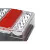 Set lampi stop LED cu magnet si cablu 7,5m 12V cu catadioptri triunghiulari, 2buc Amio