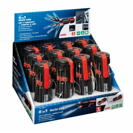 Set surubelnite Multi-Use 8 in 1 cu LED