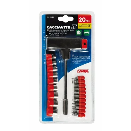 Set surubelnite si tubulare cu maner T Lampa