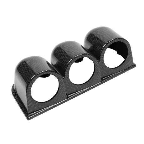 Suport 3 instrumente bord X3 (52mm) - Carbon