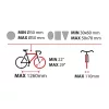 Suport biciclete pliabil cu fixare pe carligul de remorcare Asura 2, pentru 2 biciclete