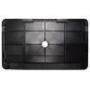 Suport numar inmatriculare moto 24,5x14,5cm 1buc - Negru