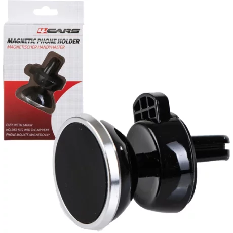 Suport telefon mobil magnetic cu clips fixare la grila de ventilatie 4cars