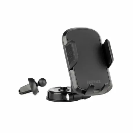 Suport telefon mobil rotativ 360°, 2 in 1, cu fixare pe bord sau la grila de ventilatie