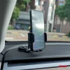 Suport telefon mobil rotativ 360°, 2 in 1, cu fixare pe bord sau la grila de ventilatie