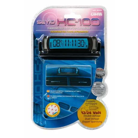 Termometru interior Seyio HC-100 ceas multifunctional 12/24V