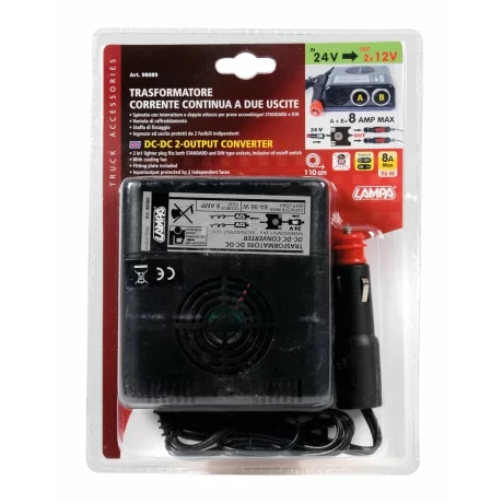 Transformator curent de la 24V la 12V 8A