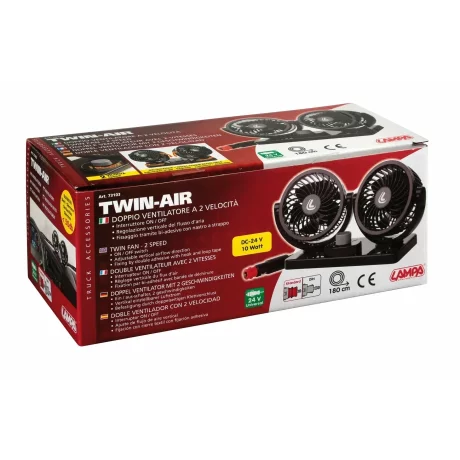 Ventilator dublu cu 2 viteze O4&#039;&#039; Twin-Air 24V
