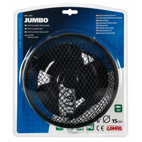 Ventilator oscilant Jumbo O6” din metal 12V
