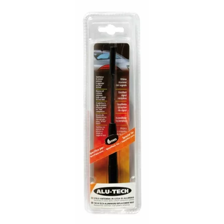 Vergea antena Alu-Tech - O 6mm - Negru