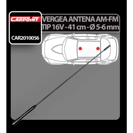 Vergea antena tip V16 (AM/FM) Carpoint - 41cm - O 5-6mm