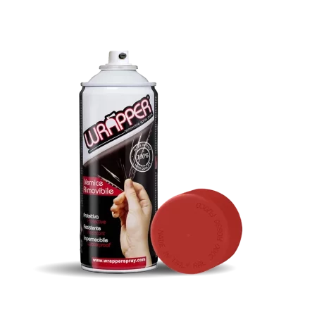 Vopsea spray cauciucata Wrapper 400ml - Rosu aprins - RAL3000