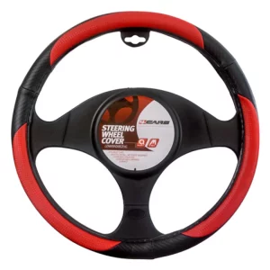 Husa volan 4Cars - O 37-39cm - Negru/Rosu