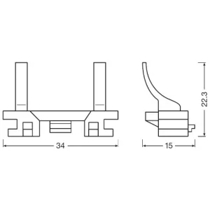 ADAPTOR BEC H7 LED FIAT, FORD, OPEL OSRAM