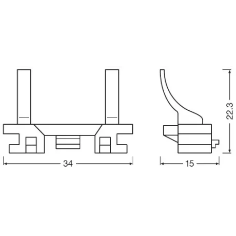 ADAPTOR BEC H7 LED FIAT, FORD, OPEL OSRAM