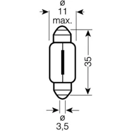 BEC 12V C5W ULTRA LIFE SET 10 BUC OSRAM