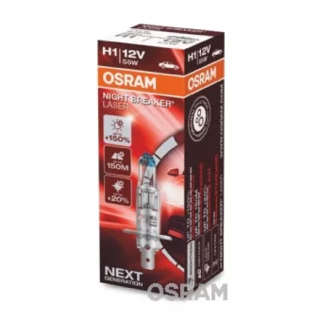 BEC 12V H1 55 W NIGHT BREAKER LASER NextGen +150% OSRAM