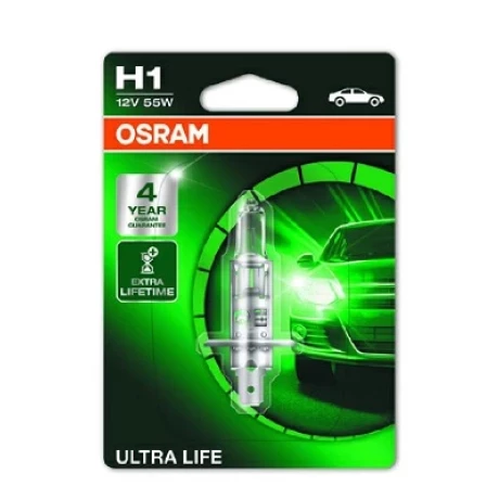 BEC 12V H1 55 W ULTRA LIFE BLISTER 1 BUC OSRAM
